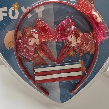 طقم طوق شعر كيوت للبنات FOXY